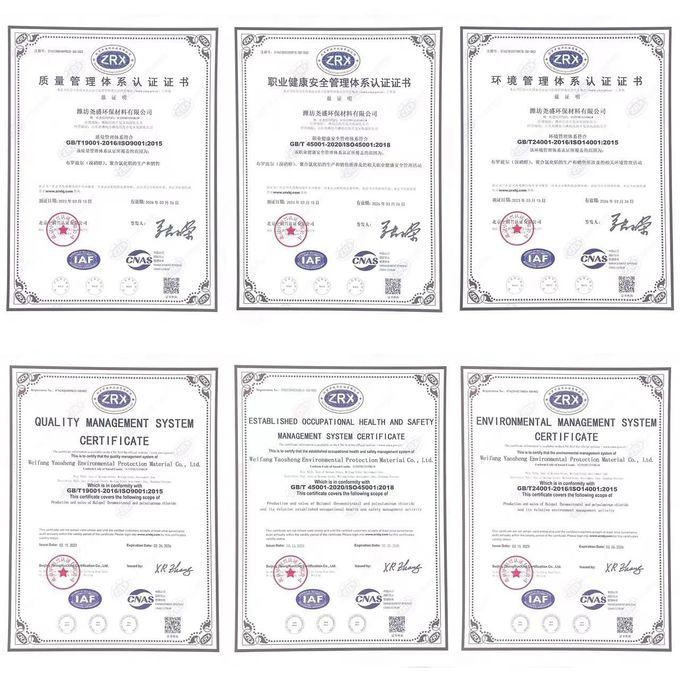 Zawartość 28% Oczyszczanie wody PAC Chlorek polialuminiowy ISO14001 0